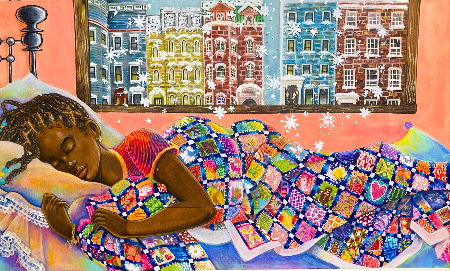 A Snowy Day in Brooklyn - Fine Art Print
