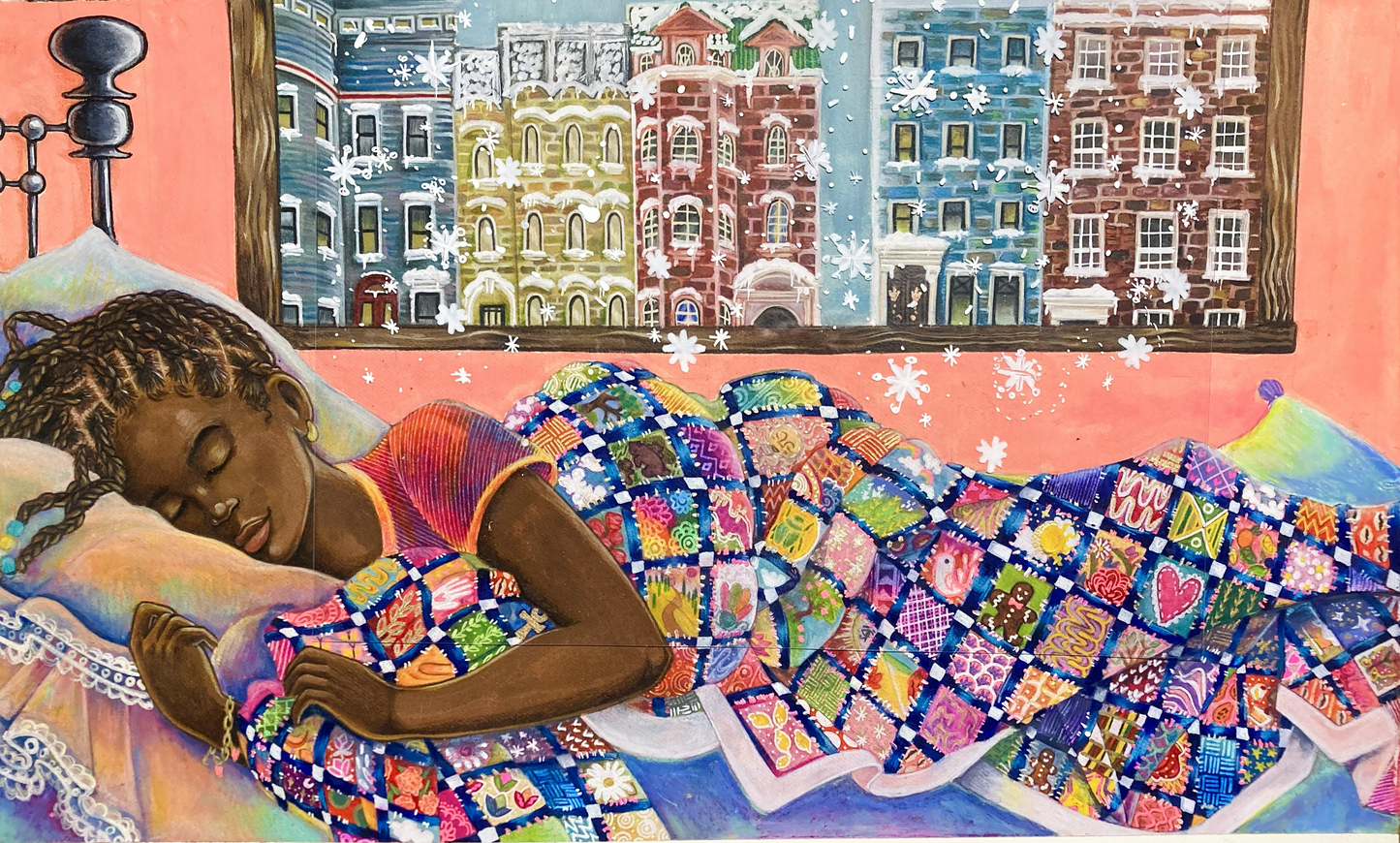A Snowy Day in Brooklyn - Fine Art Print