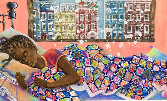 A Snowy Day in Brooklyn - Original Illustration